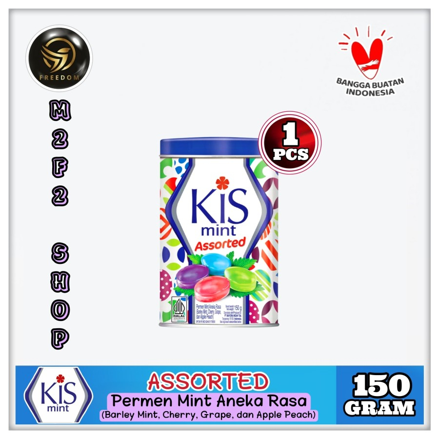 

Permen Kis Mint Assorted Candy Festive Kaleng | Tin - 150 gr (Kemasn Satuan)