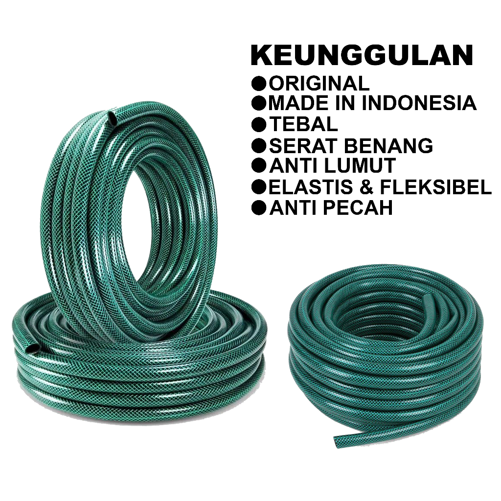 SELANG AIR PAKETAN BERBAGAI UKURAN / SELANG TAMAN / SELANG CUCI MOBIL / GARDEN HOSE JET SPRAY / MONO