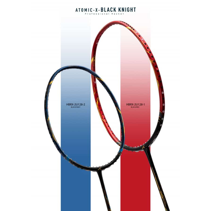HUNDRED HNDRD Atomic X Black Knight Raket Badminton - Original