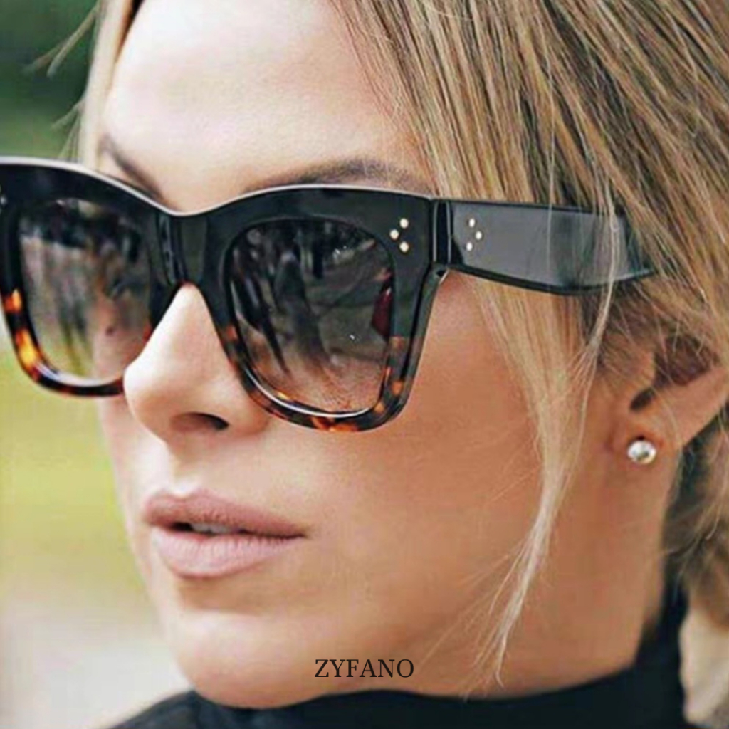 (Gratis Box Dan Lap Kacamata) Kacamata Hitam Charlotte Dapat Dipakai Wanita Maupun Pria Kacamata Hit