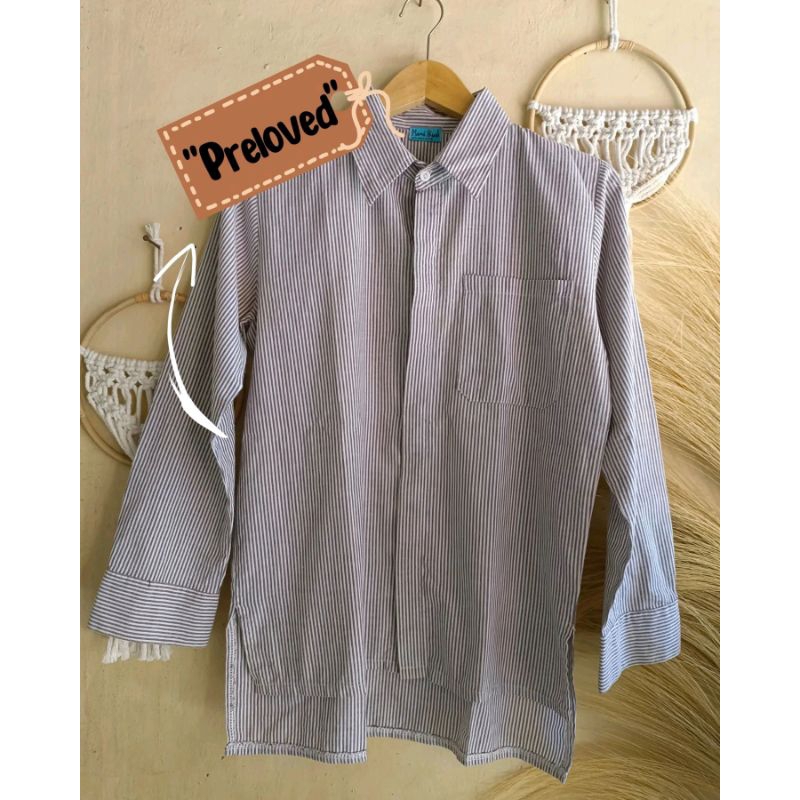 Kemeja Salur Preloved | Atasan Salur Preloved
