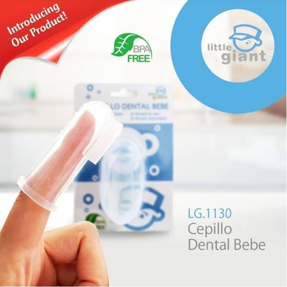 Little Giant - LG. 1130 Cepillo Dental Bebe - Silicone Finger ToothBrush - Sikat Lidah / Gigi Bayi