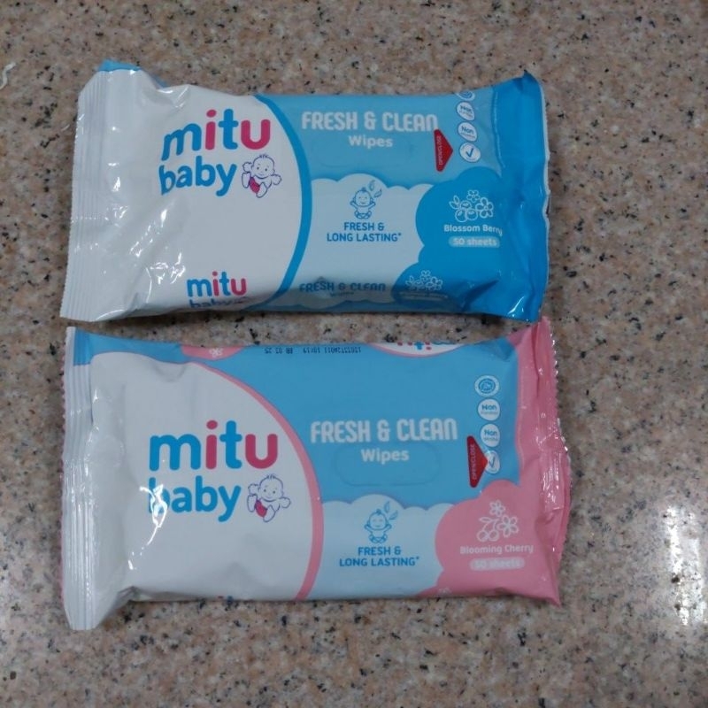 Mitu Tissue Basah 50 Lembar / Mitu Baby Tissue