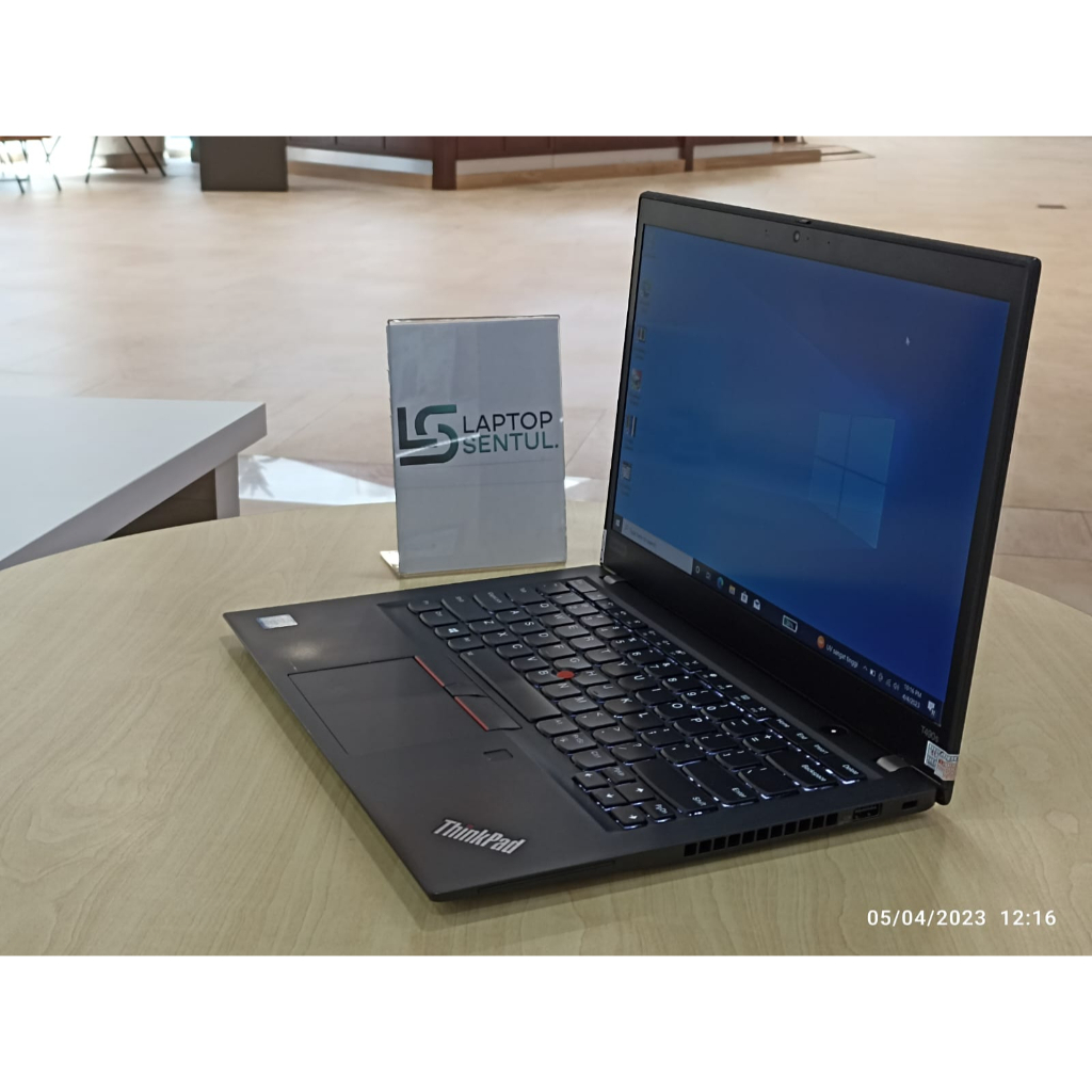 Laptop Murah Lenovo Thinkpad T490S Intel i5 8265U 8GB 512GB SSD FHD Windows 10 Pro Original