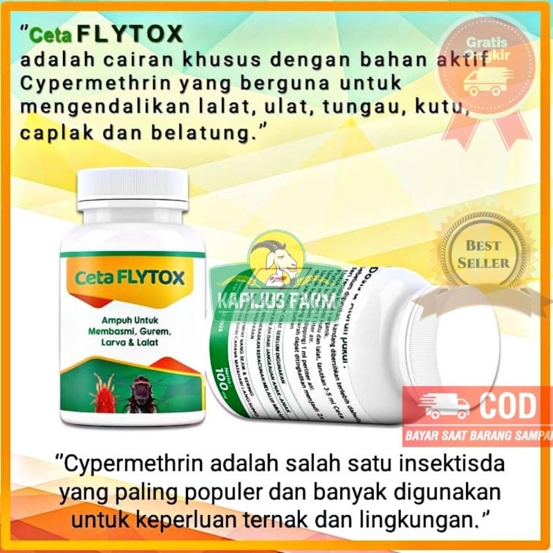 Cetaflytox / Ceta Flytox Ampuh membasmi Gurem Larva dan Lalat