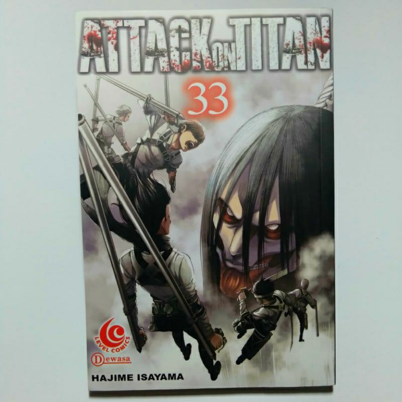 KOMIK ATTACK ON TITAN VOLUME 33 BEKAS