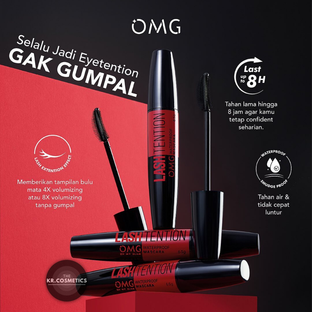 OMG OH MY GLAM lashtention Waterproof Mascara 6.5 g