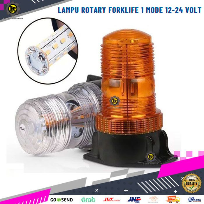 Lampu Led Rotary Rotari Forklift Forklif Variasi Atap Mobil Truk Truck 12-24 Volt