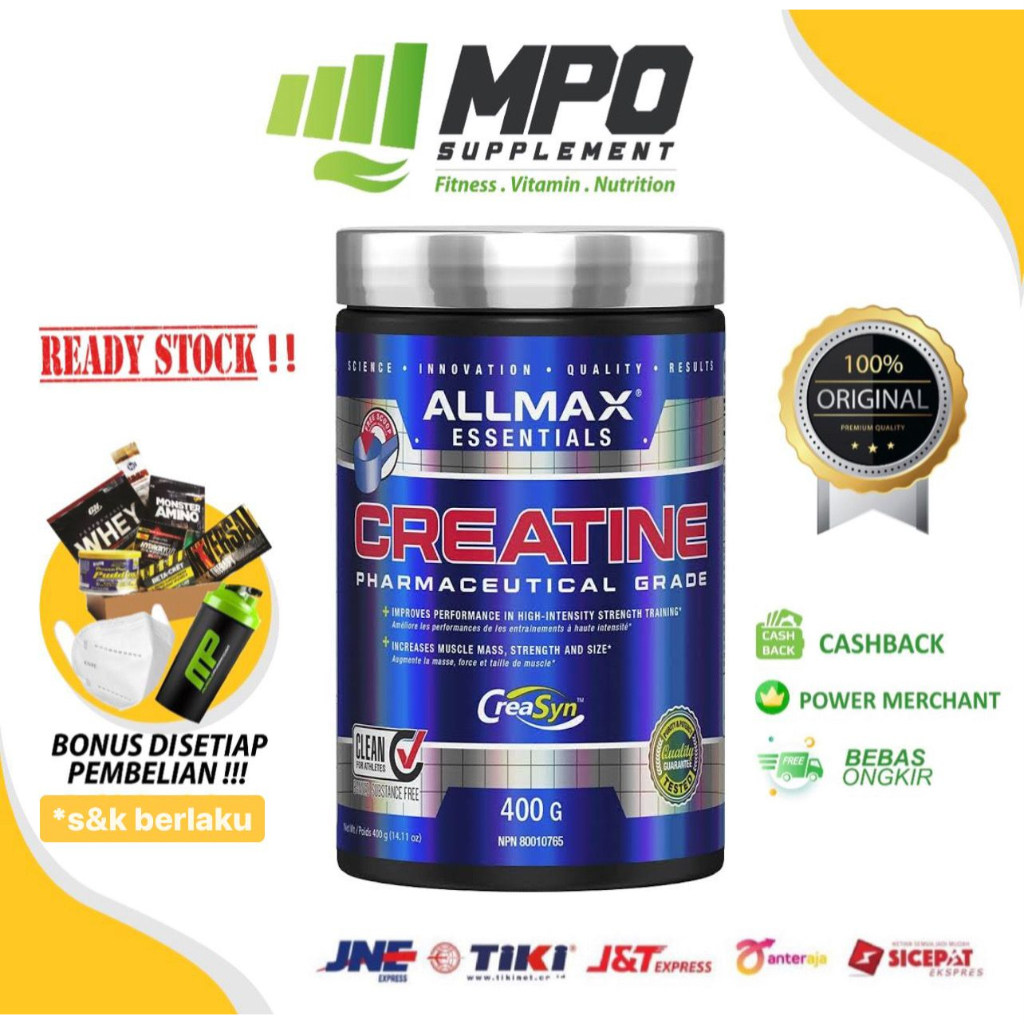 Allmax Nutrition Creatine 400gr Allmax Creatine Micronized 400 gr ORI Allmax Nutrition Micronized Cr