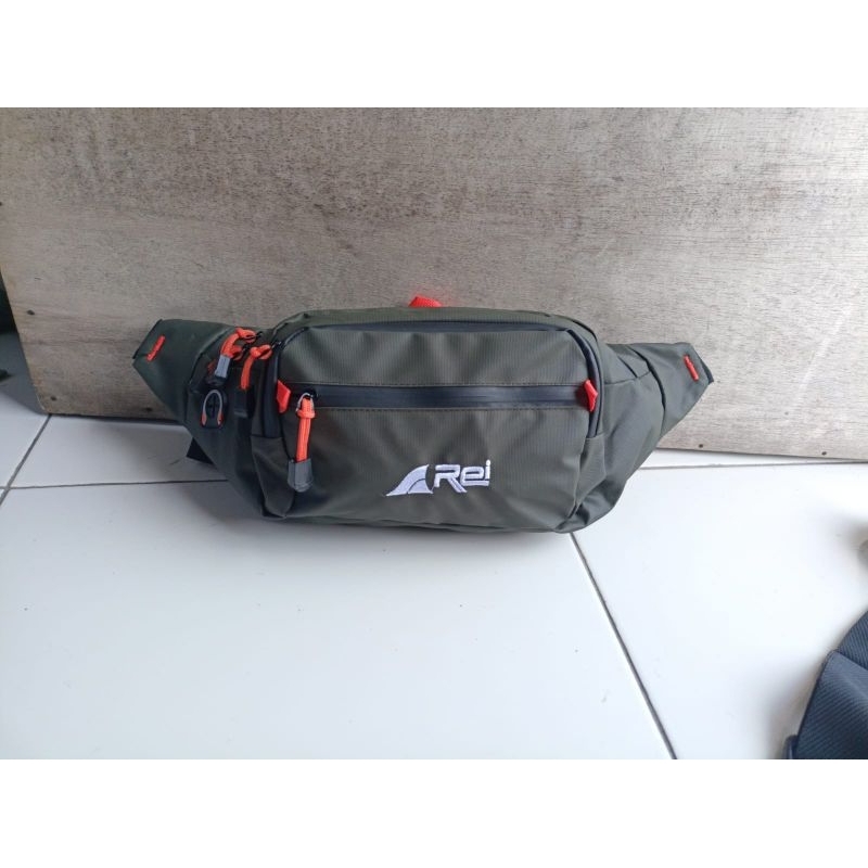 TAS PINGGANG PRIA REI WAISTBAG TAS SELEMPANG ANTI AIR BAHAN BIMO