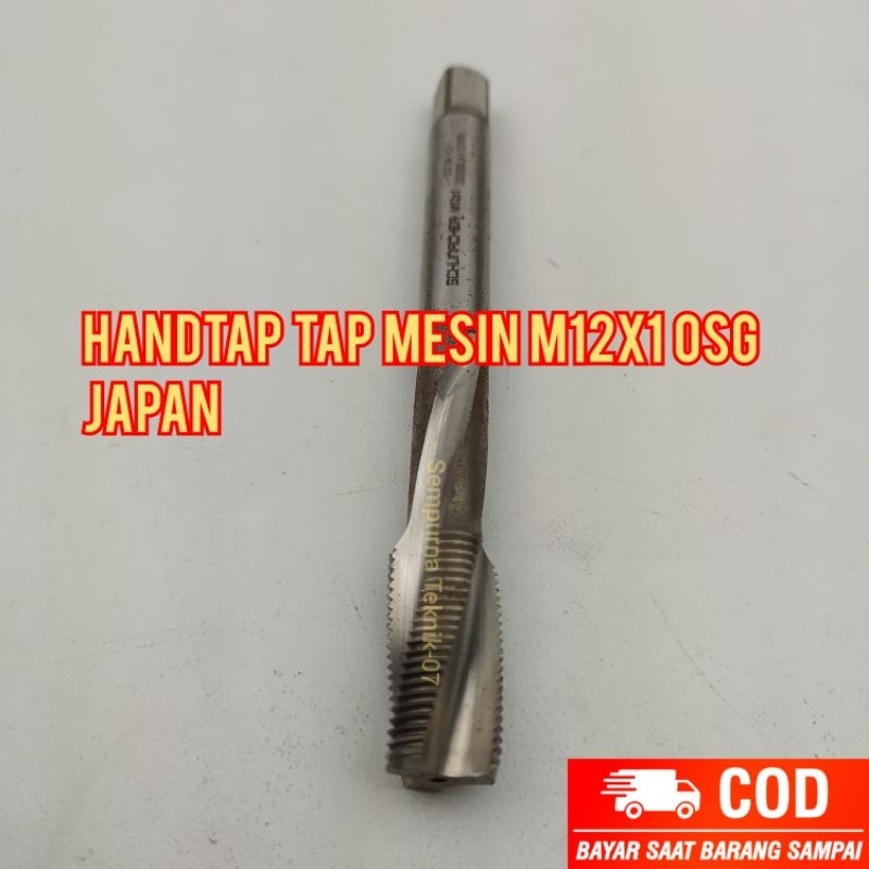 handtap tap mesin M12x1 tap drat halus bukan drat kasar.standart