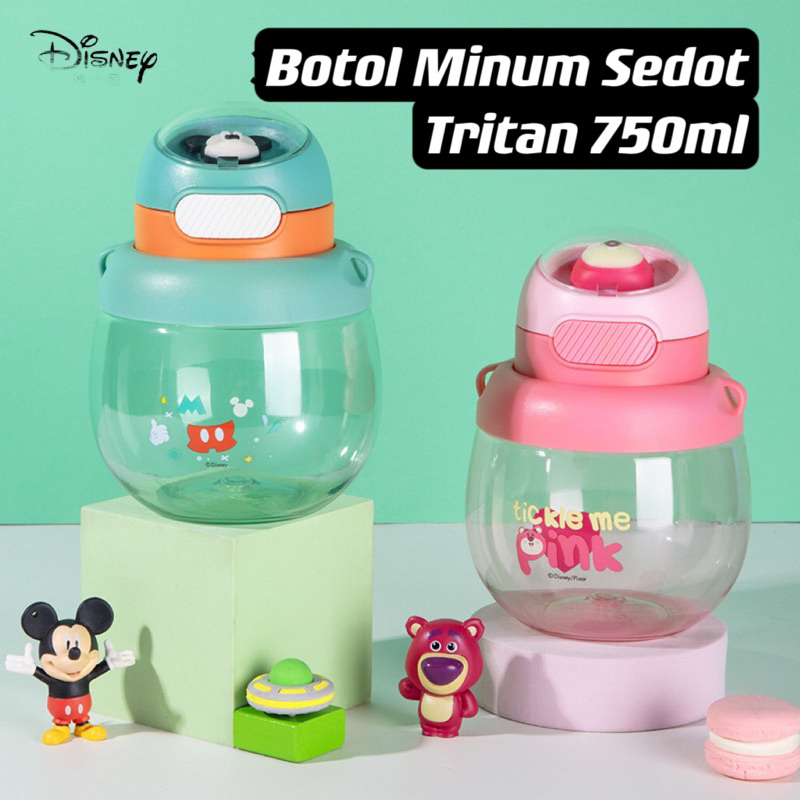 Botol Minum Sedot Captain Tritan 750ml / Botol Minum Tali Selempang Motif lucu