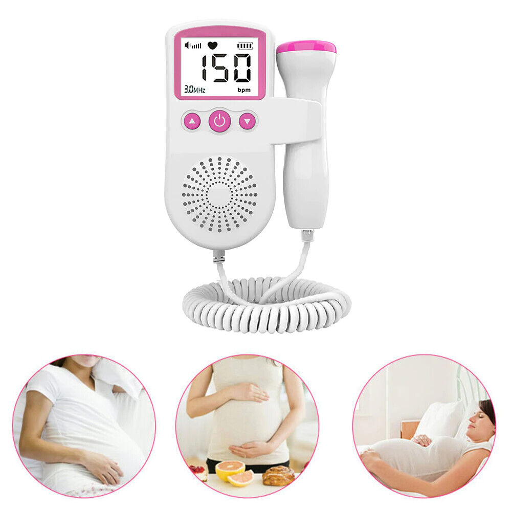 Alat Deteksi Jantung Janin Bayi Fetal Doppler Heartrate Monitor - JSL-T501 - White