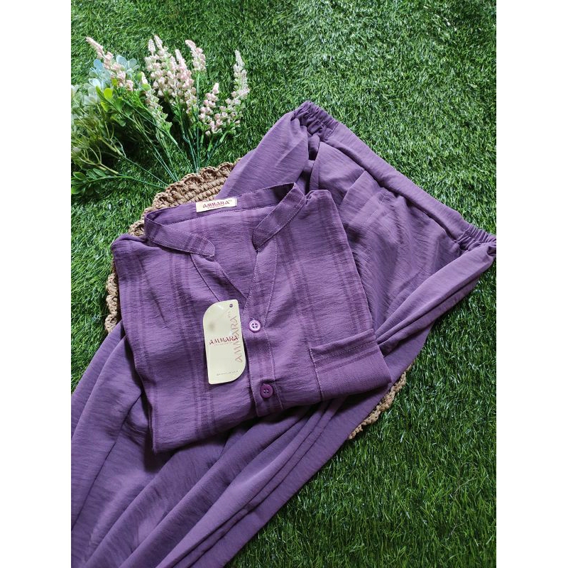 Crinkle motif / Setelan salur / Airflow