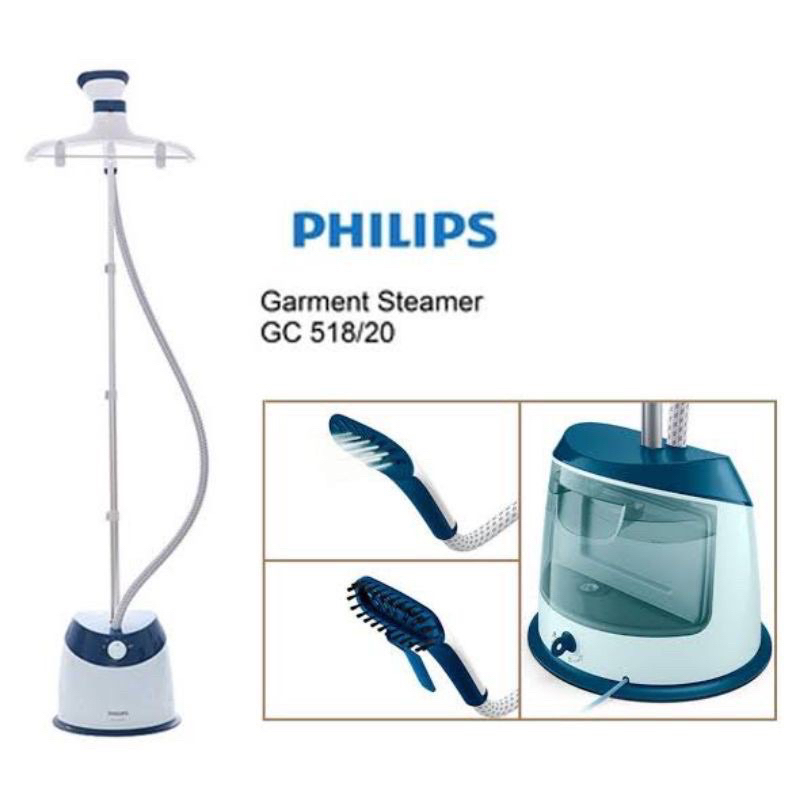 Philips GC518/20 Setrika Uap Berdiri EasyTouch Plus 1600 mL - Garansi 1 Tahun