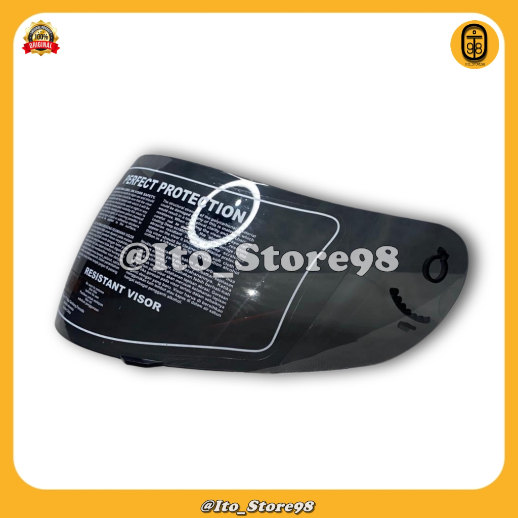 Kaca Helm Full Face MDS VICTORY Original Visor Clear Iridium