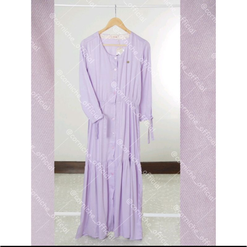 Corniche Gardenia Dress Purple