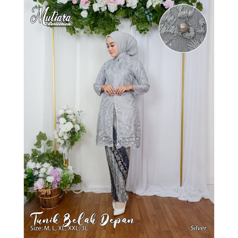 KEBAYA ORIGINAL//TUNIK BELAH DEPAN//SERAGAMAN KELUARGA//BAJU PESTA LAMARAN//KEBAYA WISUDA//BAJU LEBARAN//BAJU KONDANGAN//KEBAYA MODERN//BY MUTIARA COLLECTION