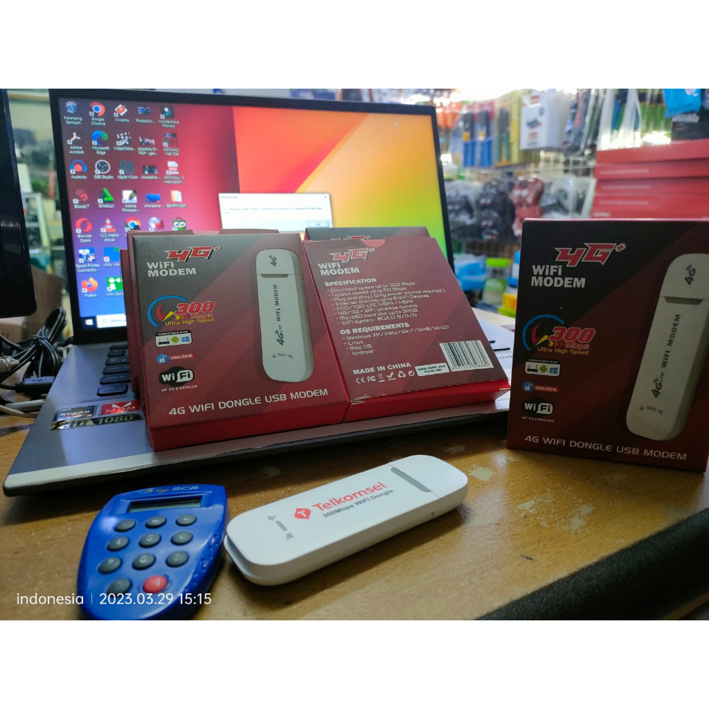 Usb MODEM wifi 4G LTE Telkomsel FLASH 300Mbps Unlock GSM