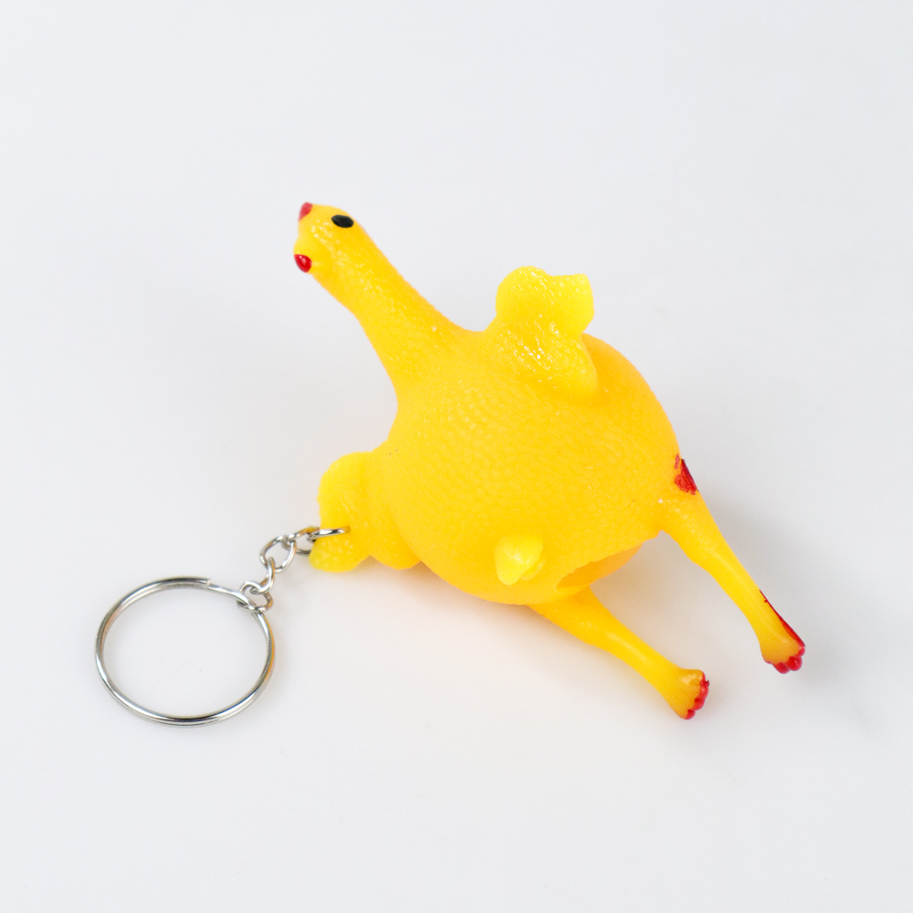 Squishy Anti Stres Model Ayam Bertelur Turkey Egg Mainan Anak - Yellow