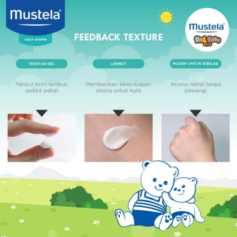 Mustela Stelatopia Emmolient Cream 200 ml - Lotion Bayi Kulit Atopik