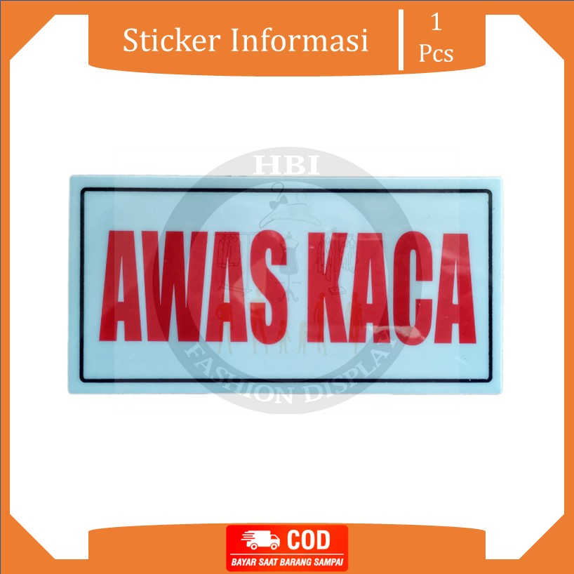 

Stiker Papan Nama Awas Kaca