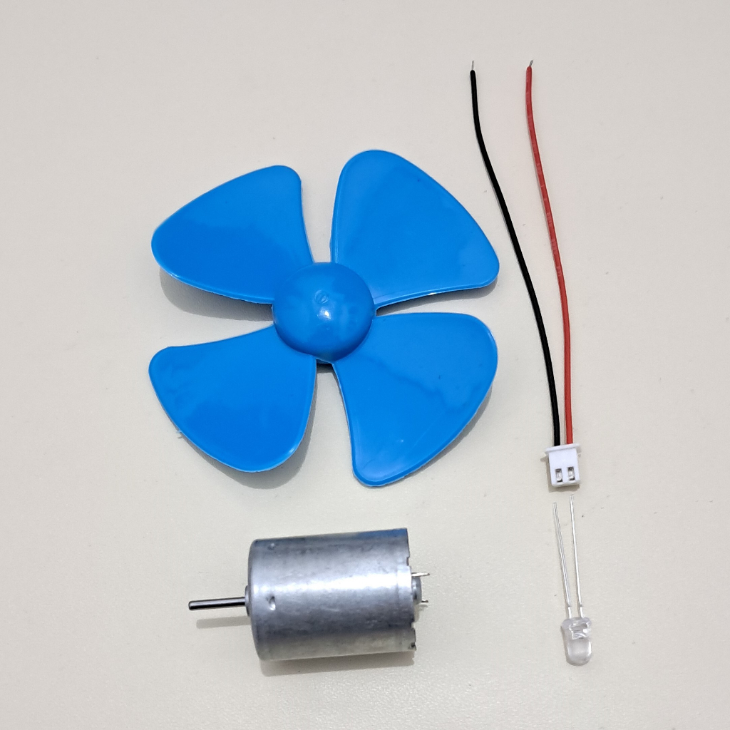 DIY Merangkai Wind Turbine Turbin Angin Generator Listrik Praktek Sekolah PLTB Mini