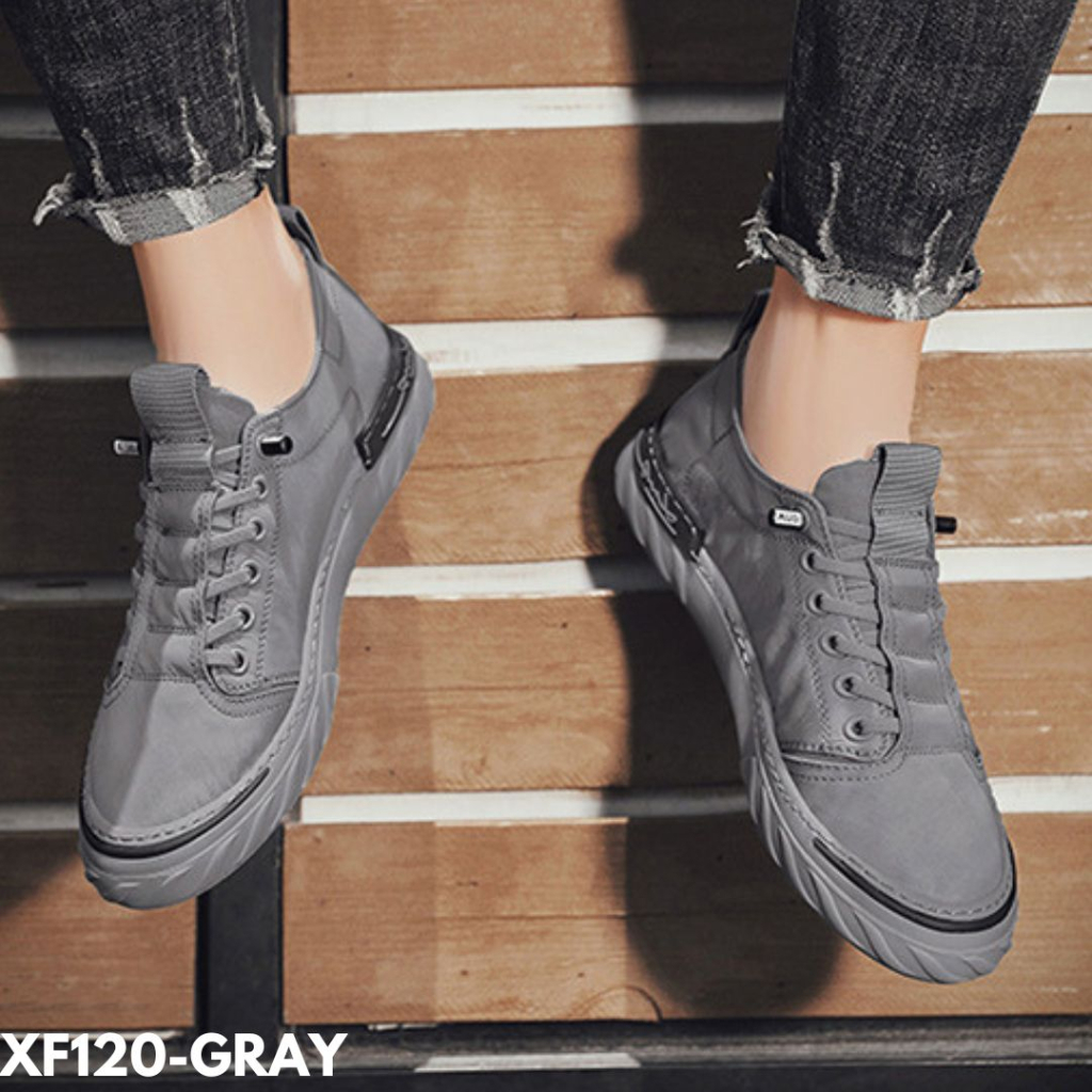 Gypsy - Sepatu Sneakers Pria Model Keren Casual Basic Style Bahan Pu Import F120