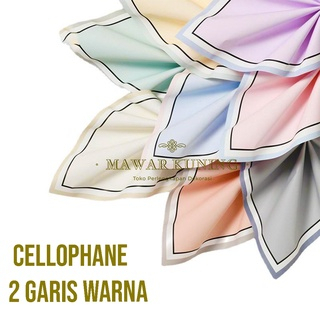 

[ 5 Lembar ] Cellophane 2 Garis Warna - AVWF