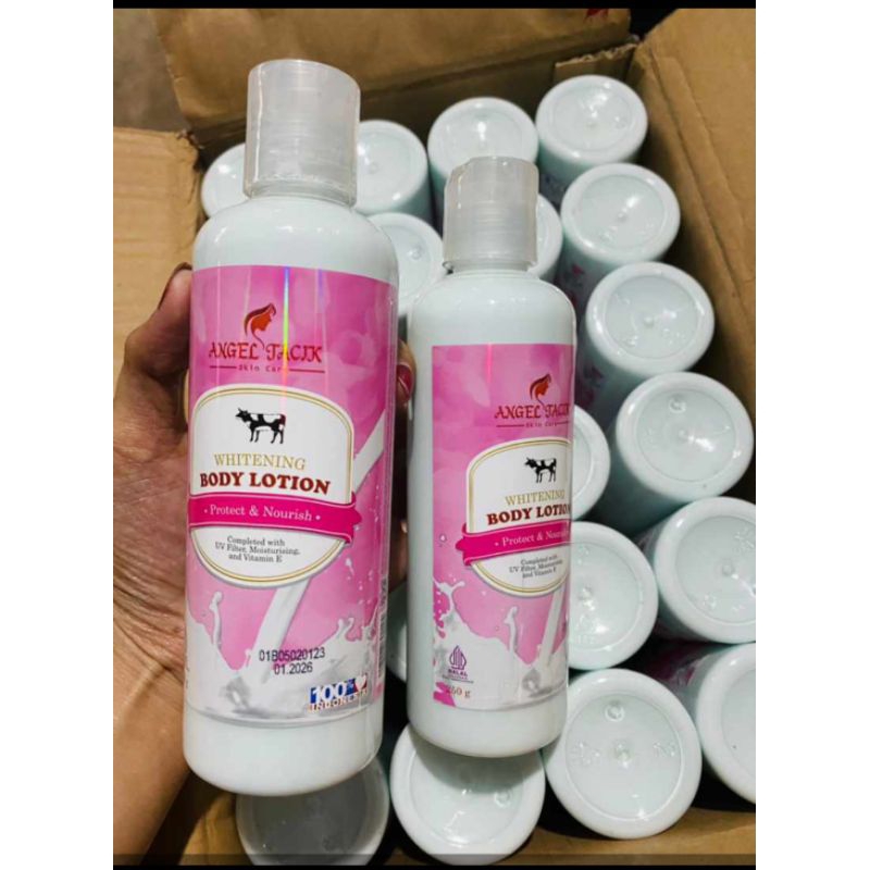 body lotion angel tacik pemutih badan BPOM