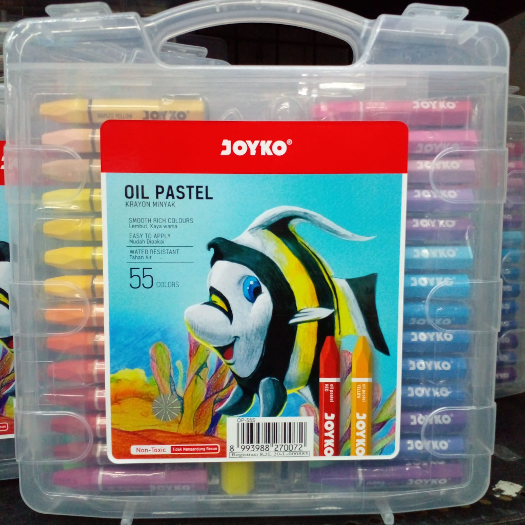 

Krayon Minyak / Crayon / Pastel / Oil Pastel JOYKO isi 55 warna