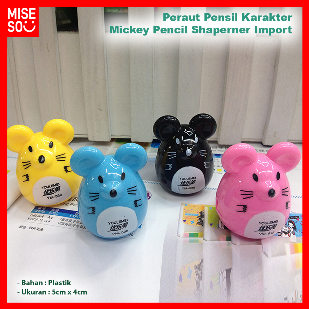 

Rautan Karakter Mickey Pencil Shaperner Peraut Pensil Motif Tikus Import 762