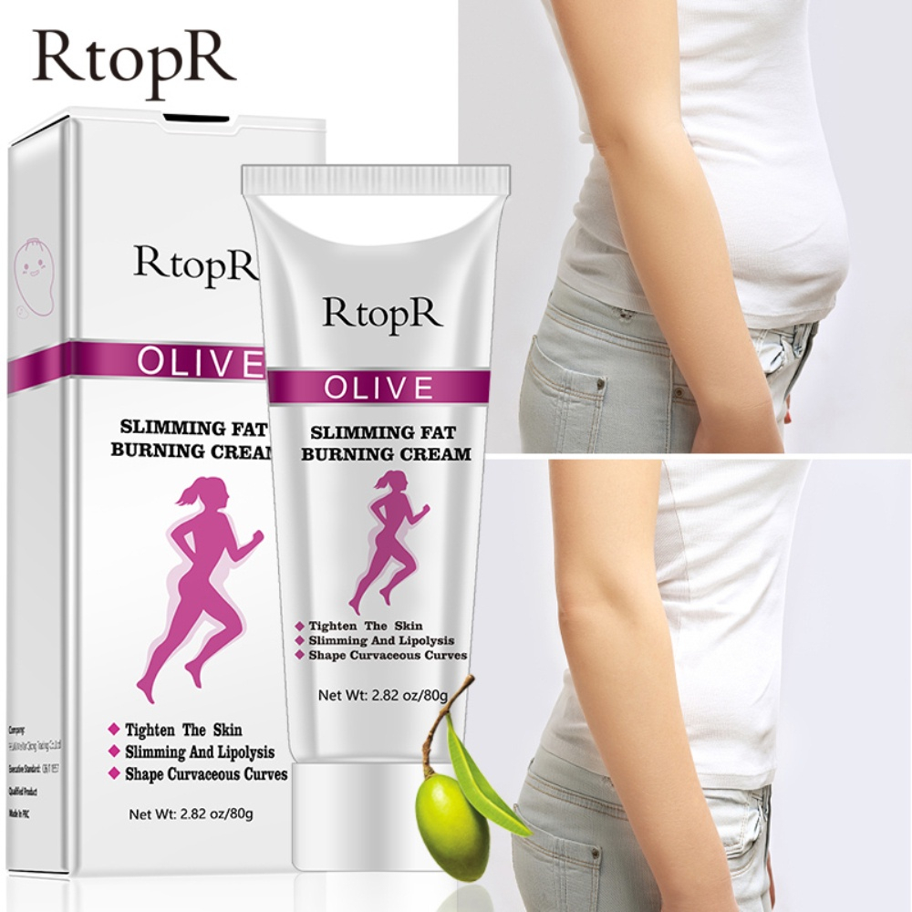 RtopR OLIVE SLIMMING FAT BURNING CREAM Krim untuk Menurunkan Berat Badan