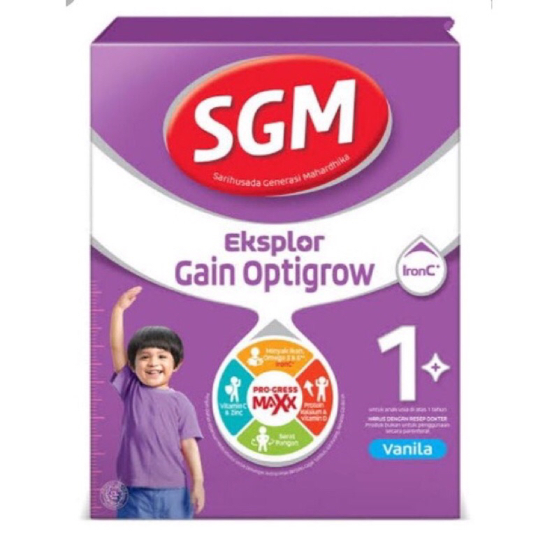 SGM GAIN OPTIGROW 1+ sgm ungu tinggi kalori