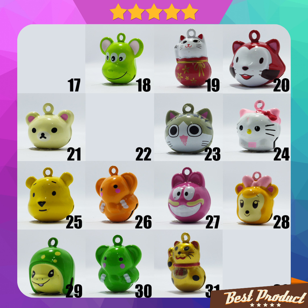 kalung kucing motif bell karakter motif keroppi lucu