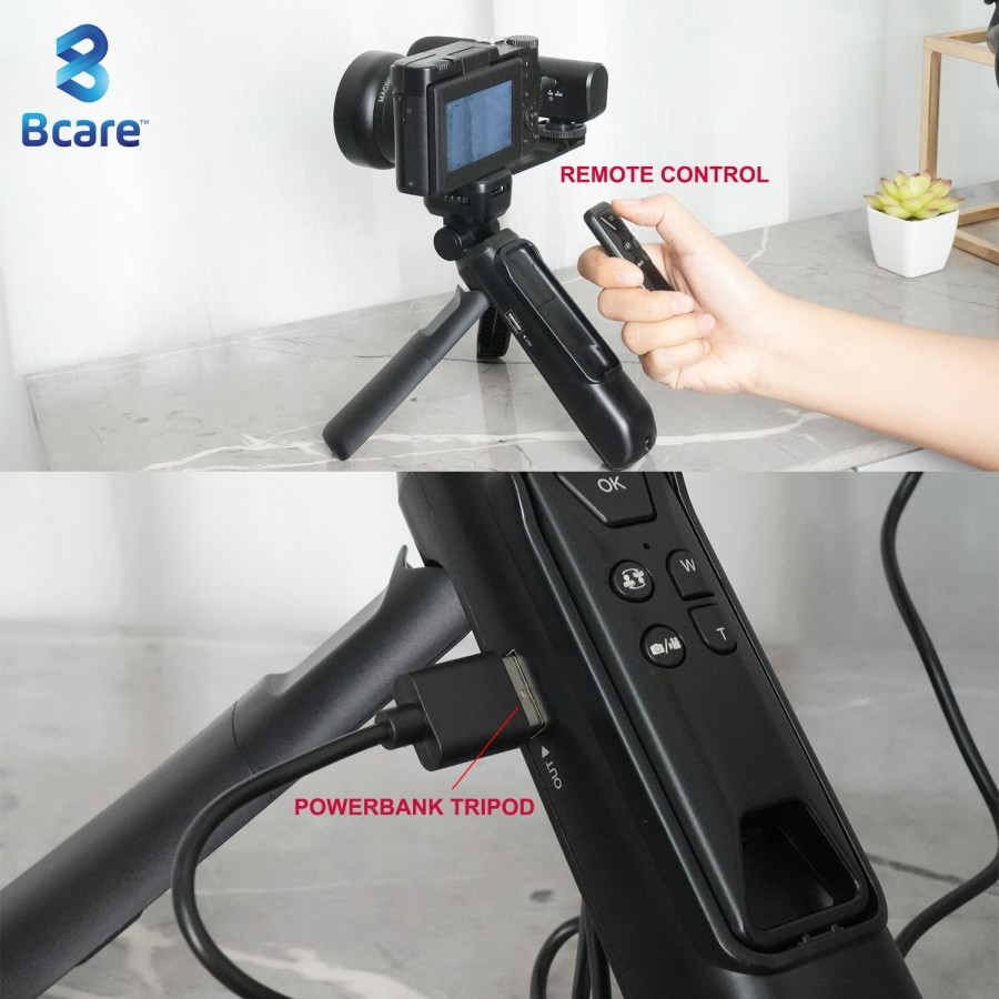 Bcare Vlog Camera 48MP 4K/60FPS Tripod Powerbank With External Mic