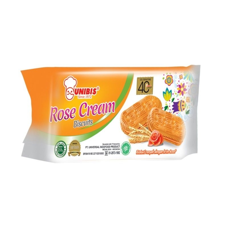 

UNIBIS Rose Cream 208gr x 1pack(isi 6pcs)