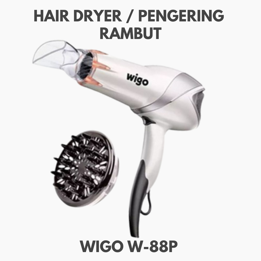 Hair Dryer/Pengering Rambut Wigo W-88P Pro Collection Salon Ionic Infrared Wigo Pro Collection Salon