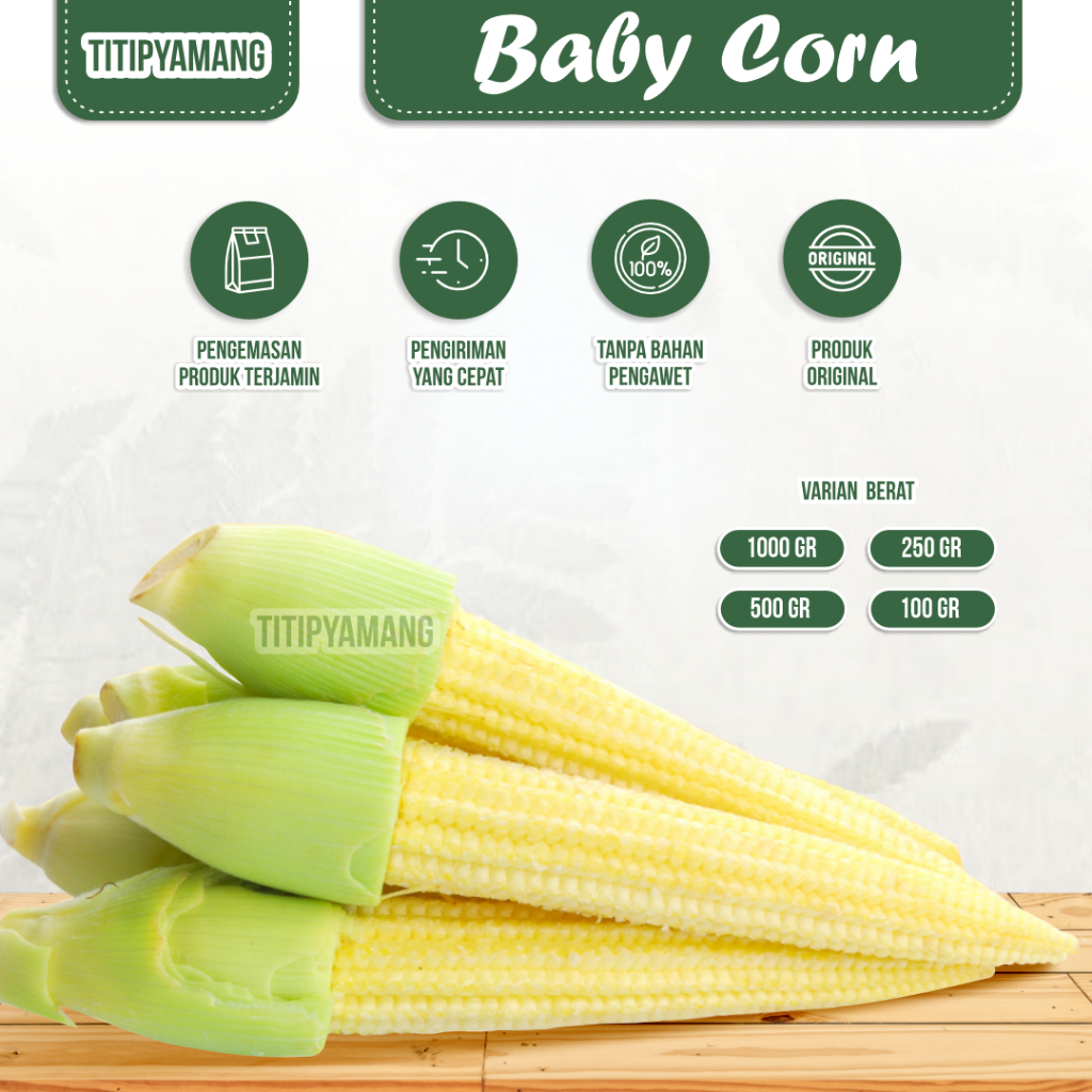 

Jagung Semi Segar | Baby Corn Fresh