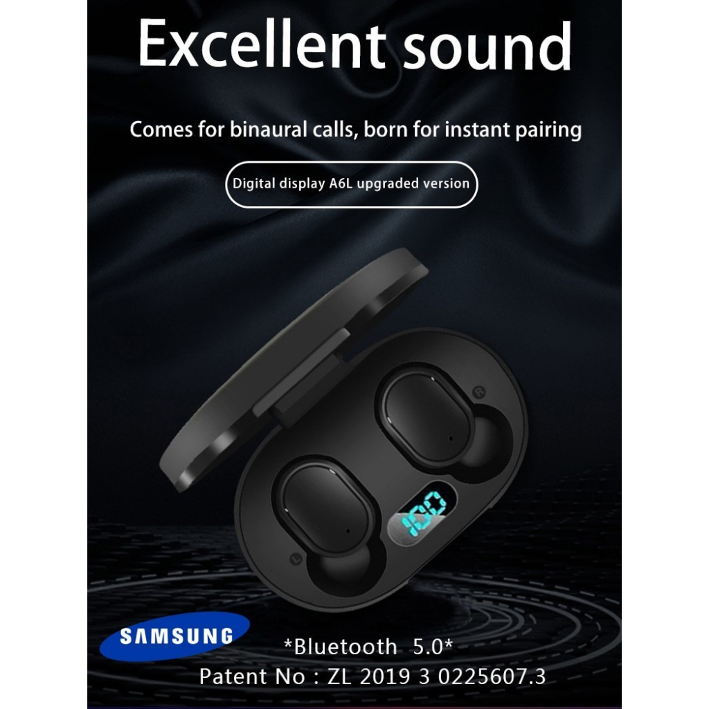 Headset Bluetooth 5.0 Samsung TWS -11 Wireless LCD Digital Grosir