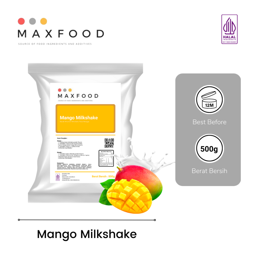 

Mango Milkshake/ Bubuk Minuman Milkshake Rasa Mangga 500 GR
