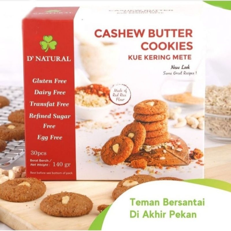 

Cashew butter cookies kue kering mente 140gr