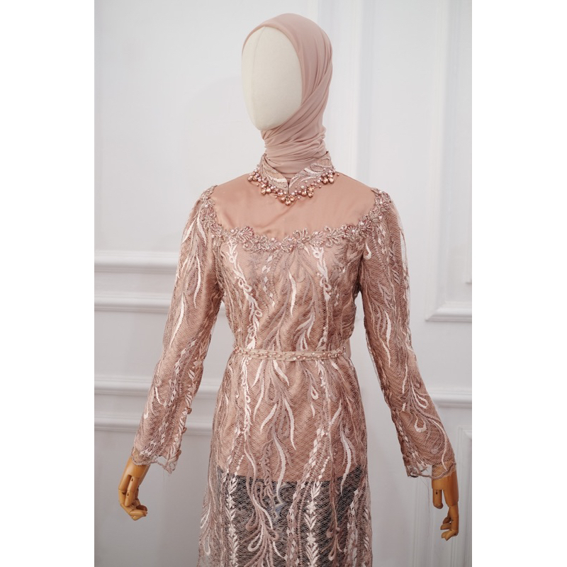 Readystock kebaya rose gold