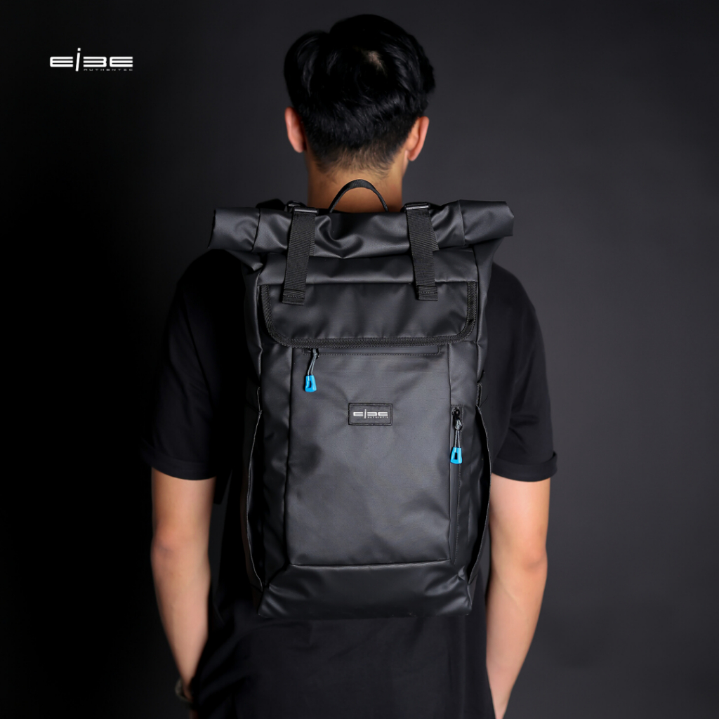 Tas rangsel backpack waterproof anti air tas punggung pria wanita warna hitam [ ATHENA ]