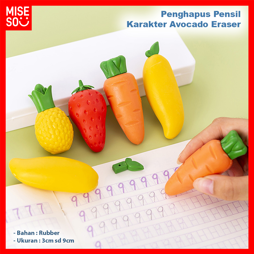 

Penghapus Pensil Set 3pcs Karakter Buah Buahan Lucu ℳ 845
