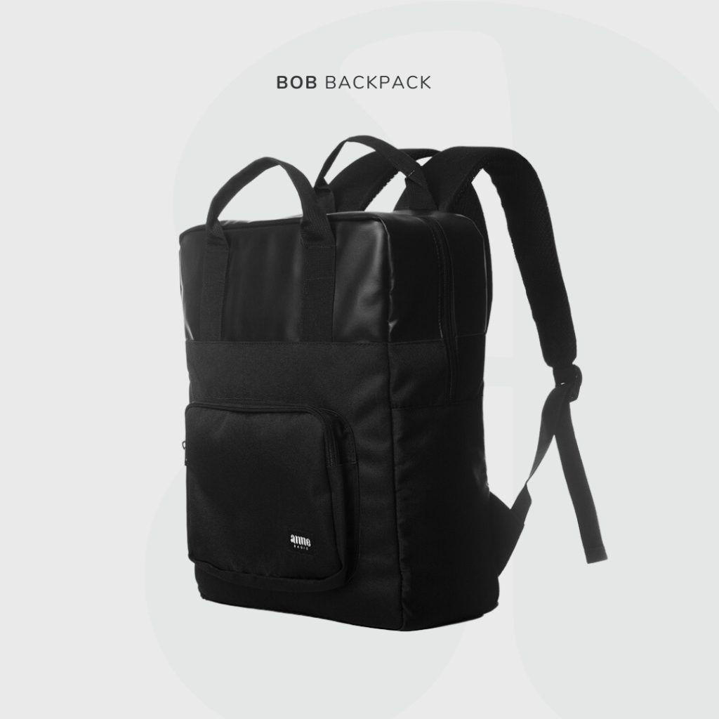 TAS RANSEL BACKPACK LAPTOP KAMPUS KANTOR KULIAH - BOB BACKPACK (ANNE BASIC)