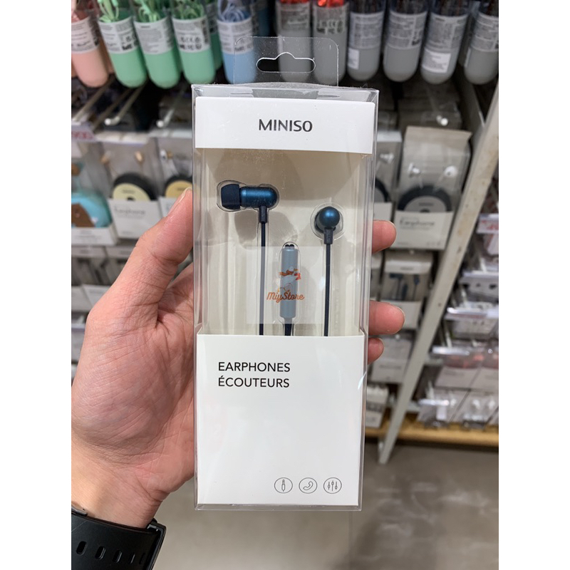 MINISO Earphone Headset Bass HIFI Stereo Noise Cancelling Headset Gaming Bass Logam Headset Earphone