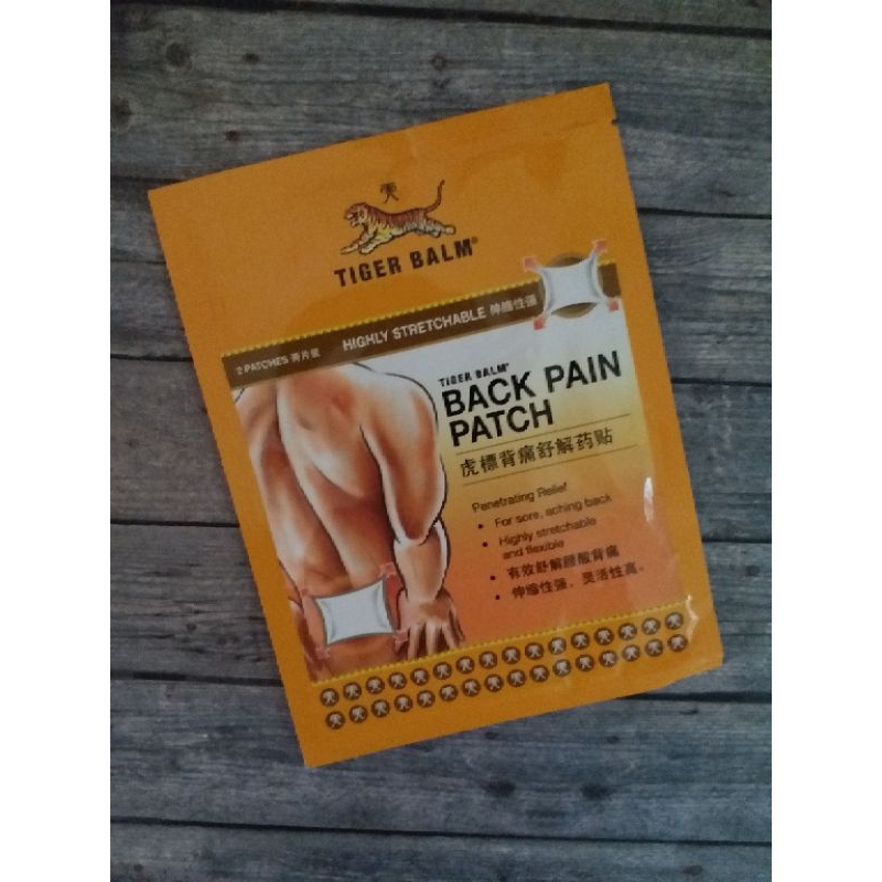 Tiger Balm Back Pain Patch Panaflex Kefentech Singapore