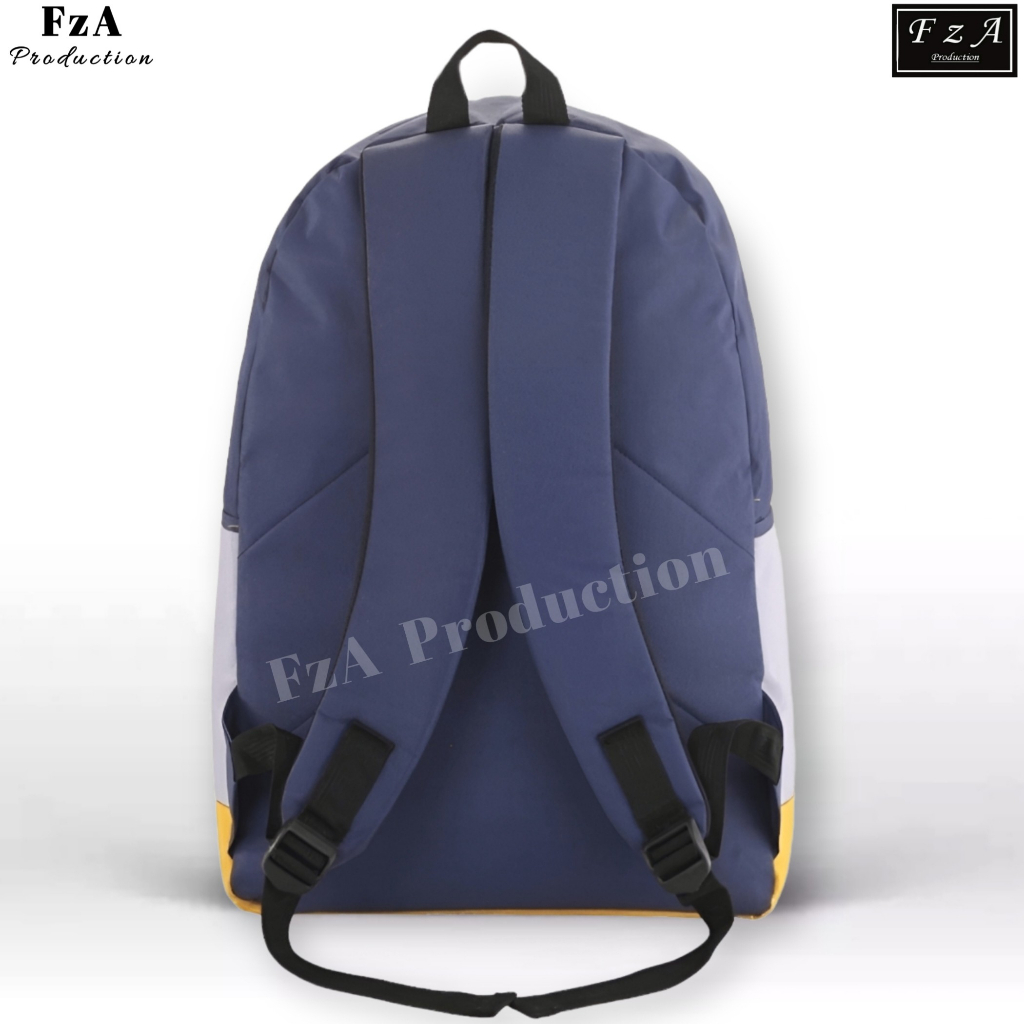 FzA Official - Big Promo..Tas Ransel Distro sekolah kuliah Kerja Pria 4286CV Tas Ransel Laptop - Baby Blue