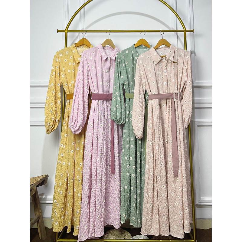 DAISY DRESS ARUMI | Hana Dress Sevara Dress GAMIS BUSUI GAMIS MOTIF GAMIS SYARI VINTAGE STYLE BASIC 